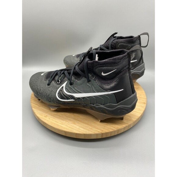 Nike Alpha Huarache NXT Black Metal Baseball Cleats DJ6517-010 Shoes Mens Sz 7 - Picture 5 of 12